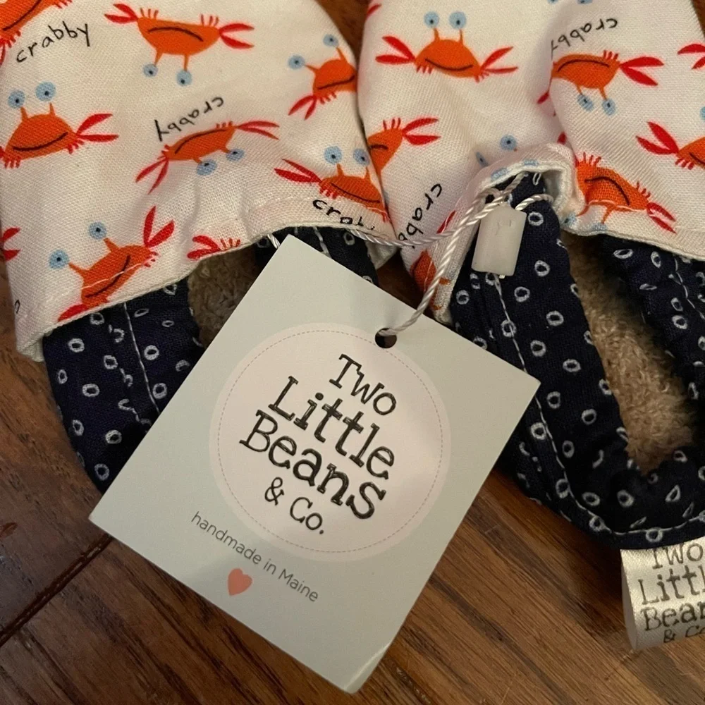 Two Little Beans & Co Baby Booties 0-3 Months Maine Made New